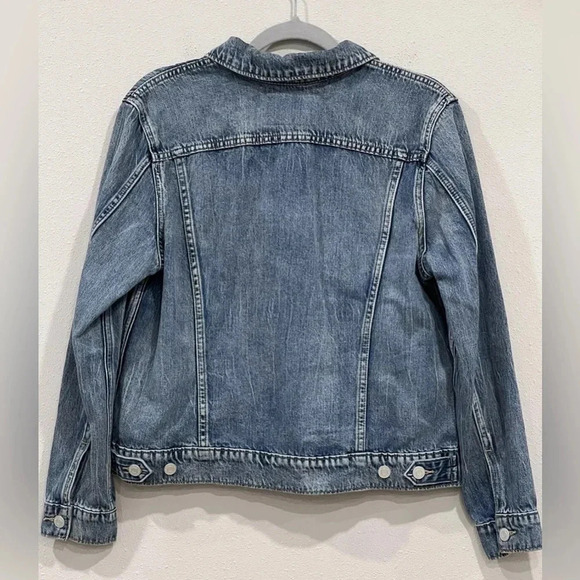 Lucky Brand Tomboy Denim Trucker Jacket Size Large 7WP10489U1 - Picture 2 of 7